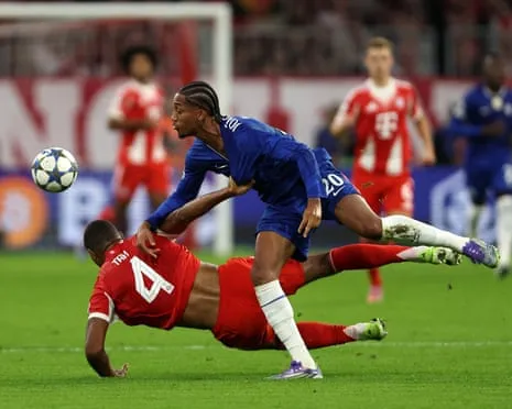 The Blues' boss fumes when the German giants defender Jonathan Tah escapes dismissal during UCL setback